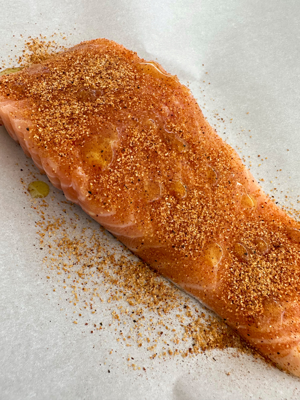 Baked Salmon with Savory Desert Dust