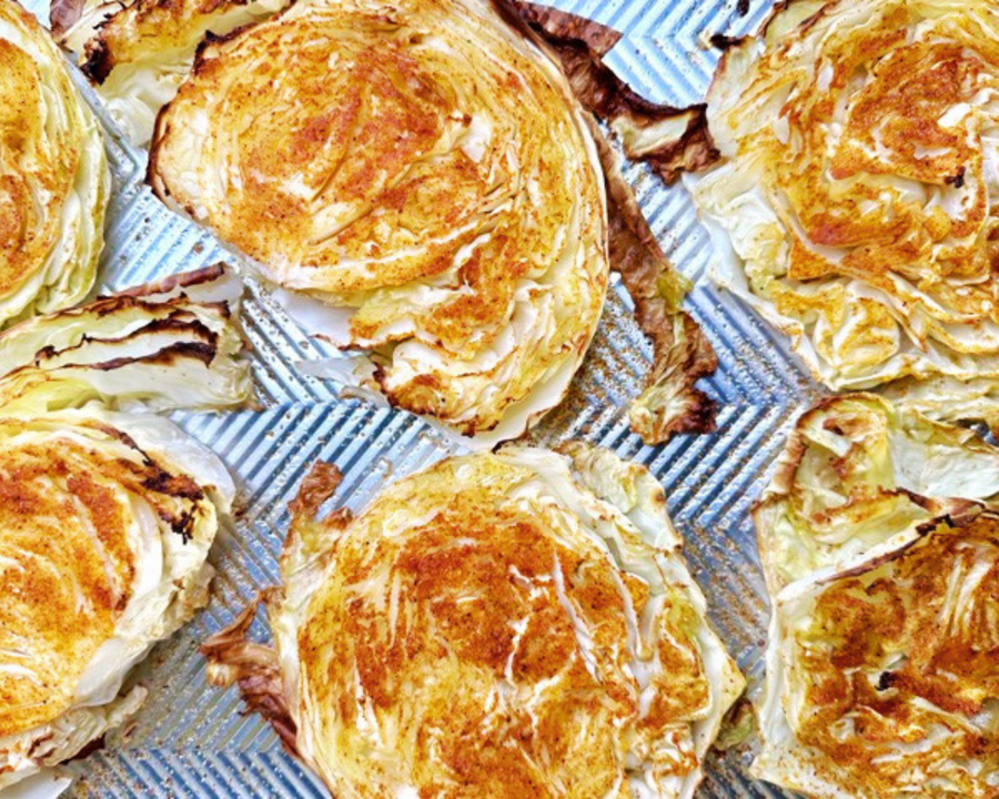 Roasted Cabbage Steaks with Original Desert Dust