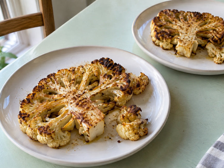 Roasted Cauliflower Steak with Savory Dust