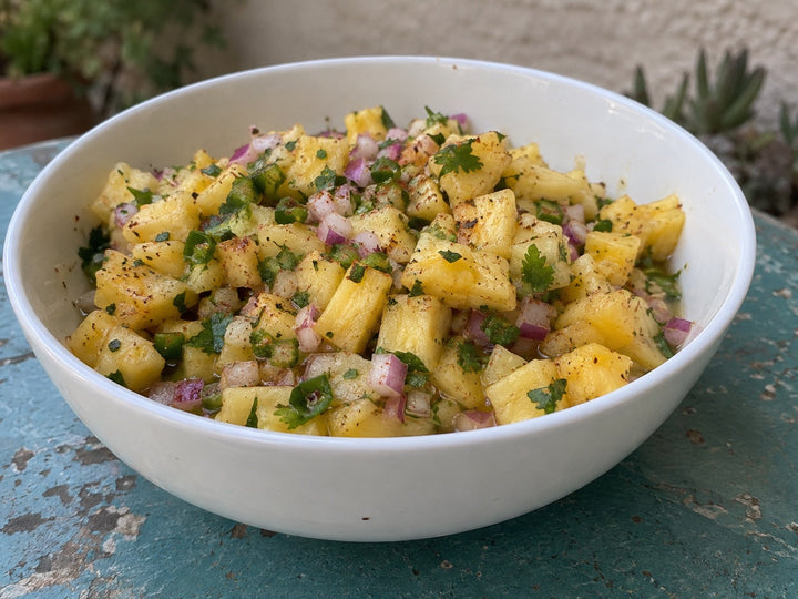 Pineapple Salsa with Spicy Dust