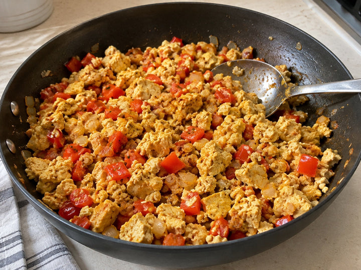Tofu Scramble Recipe with Mild Taco Dust
