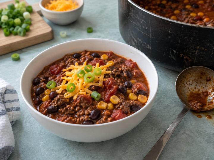 Taco Chili with Spicy Taco Dust