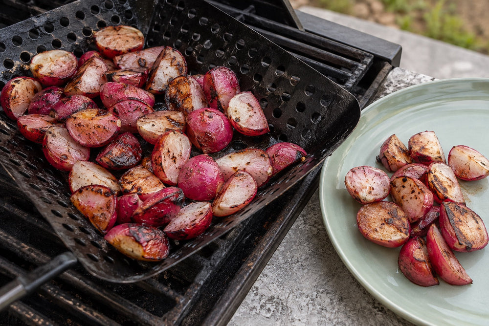 Grilled Radishes with Lime and Original Dust