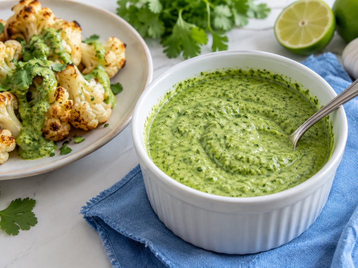 Peruvian-Inspired Green Sauce with Savory Dust
