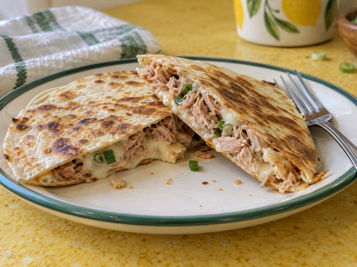 Tuna and Cheese Quesadilla with Savory Dust
