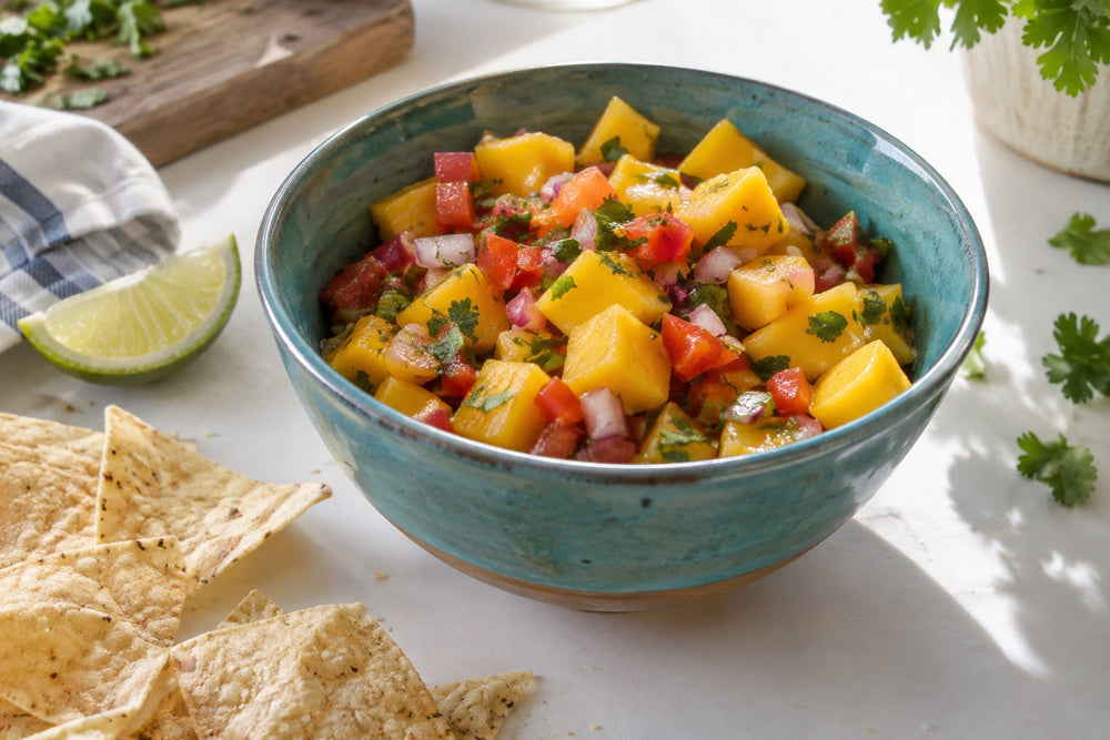 Mango Salsa with Spicy Desert Dust