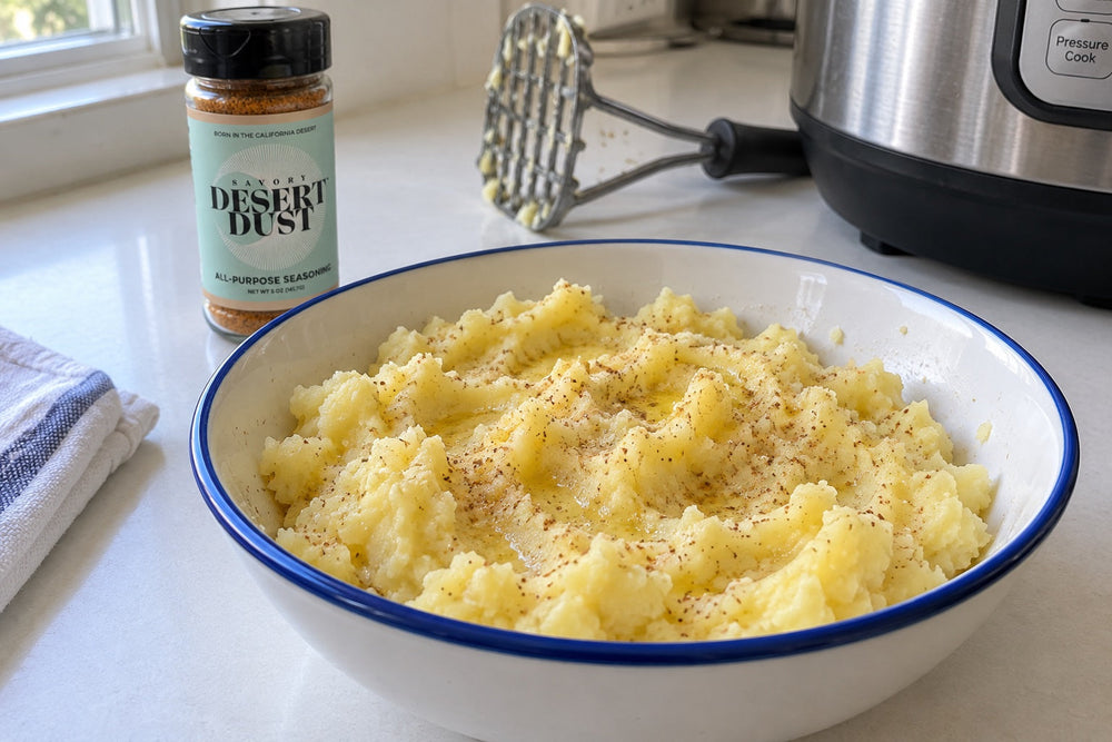 Instant Pot Mashed Potatoes with Savory Dust