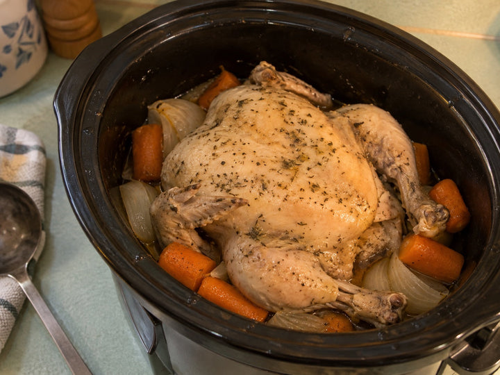Slow Cooker Whole Chicken with Savory Dust