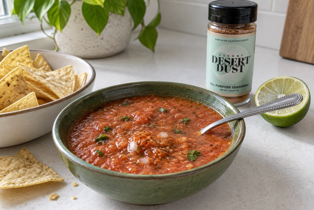 Homemade Salsa with Savory Dust