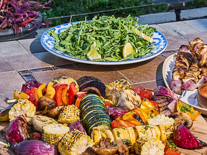 Grilled Vegetable Salad with Aji Verde