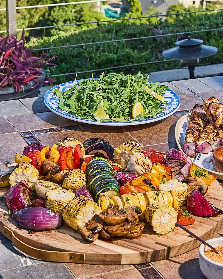 Grilled Vegetable Salad with Aji Verde