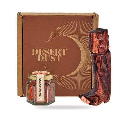 Chiltepin Pepper Gift Set with Artisanal Cowboy Boot Grinder