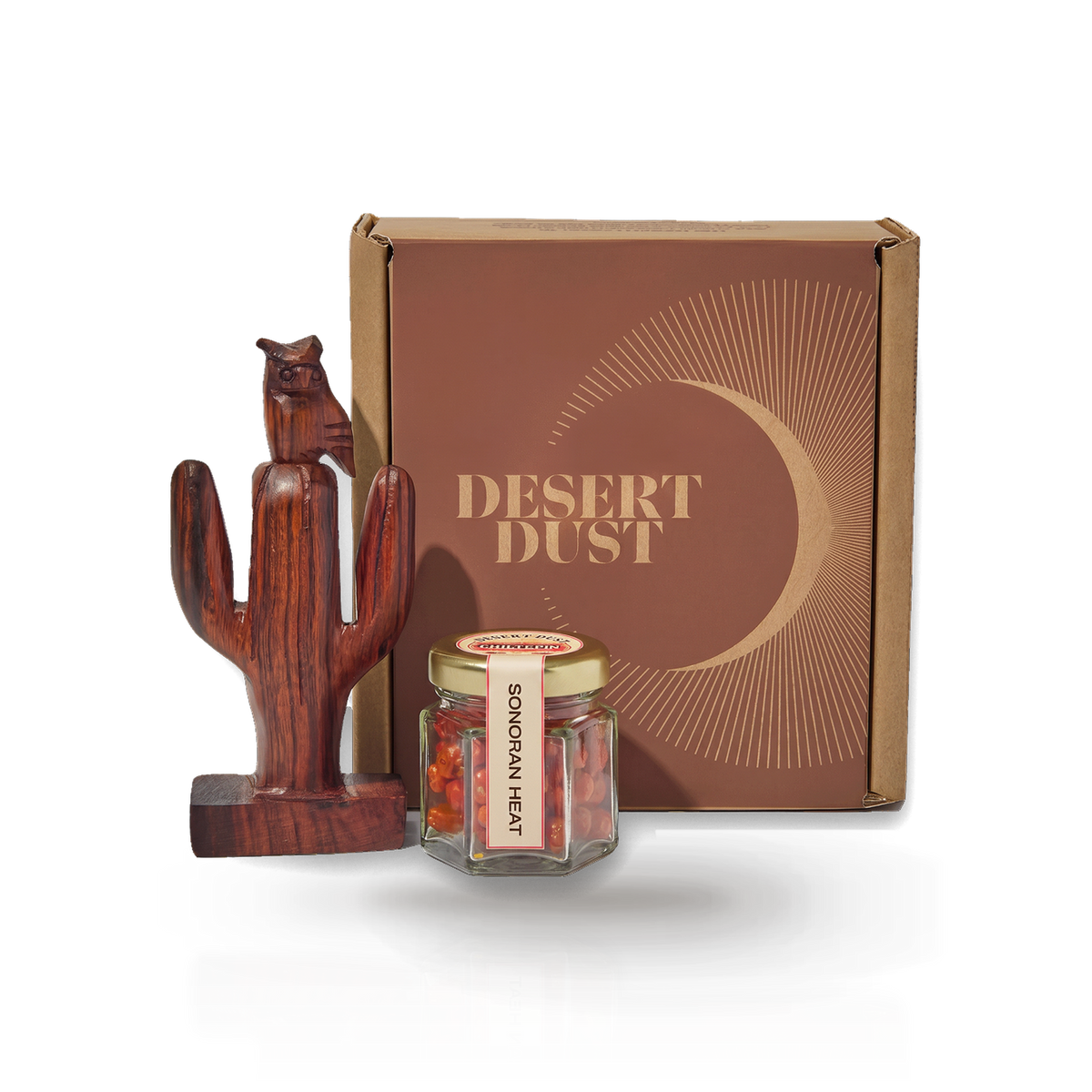 Chiltepin Pepper Gift Set with Artisanal Saguaro Cactus Grinder