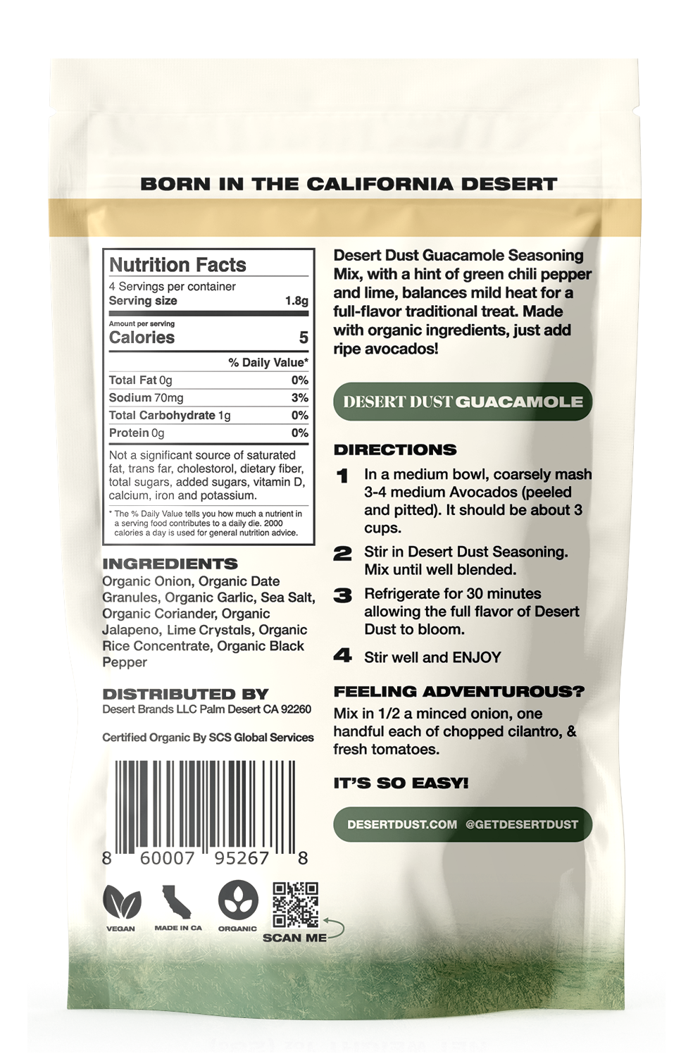Desert Dust Guacamole Seasoning 6 Pack