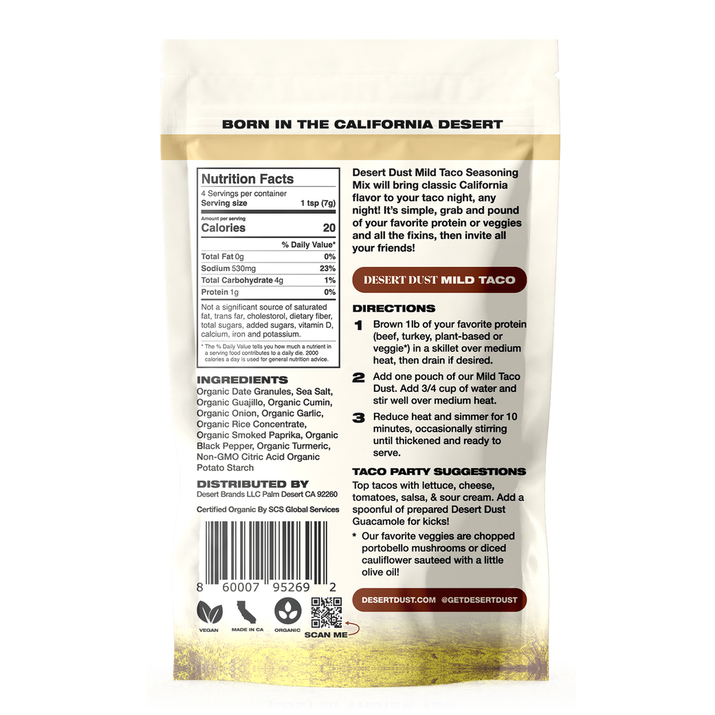 Desert Dust Mild Taco Seasoning 6 Pack