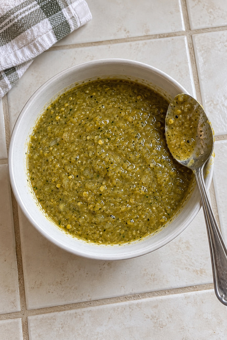 Green Enchilada Sauce with Savory Dust