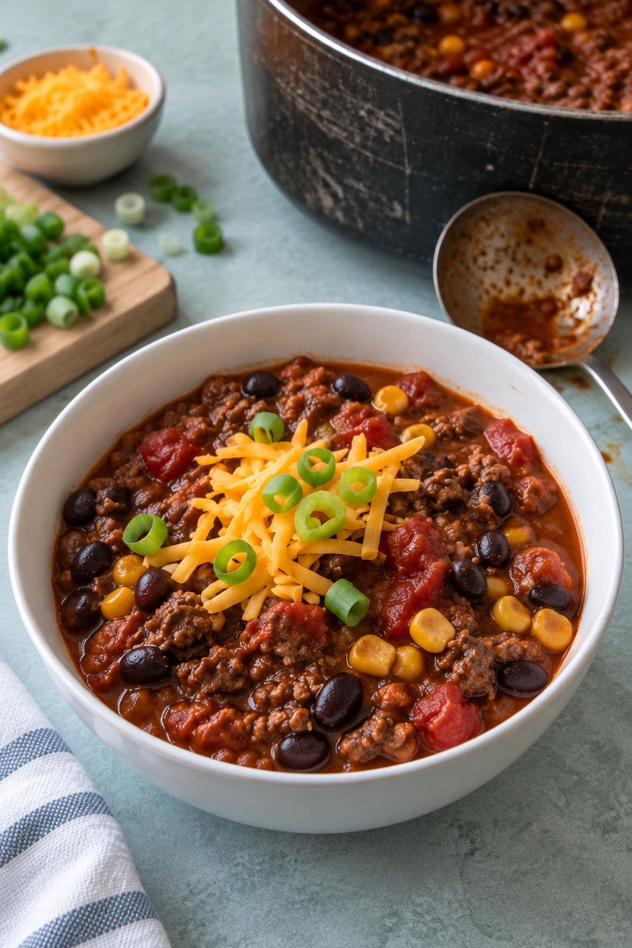 Taco Chili with Spicy Taco Dust