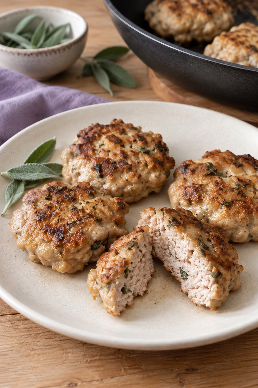 Homemade Chicken Breakfast Sausage with Savory Dust