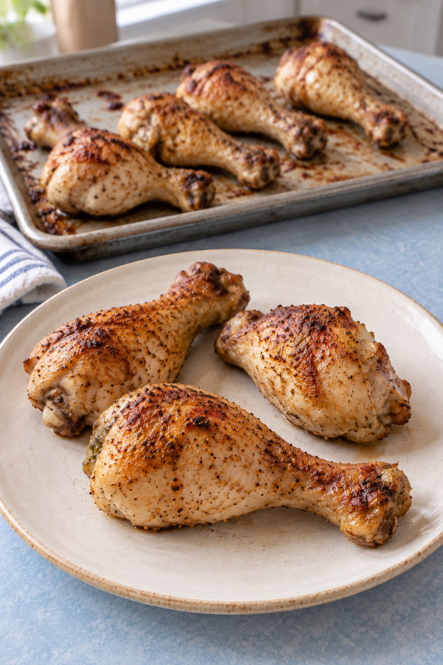 Baked Chicken Legs with Original Dust