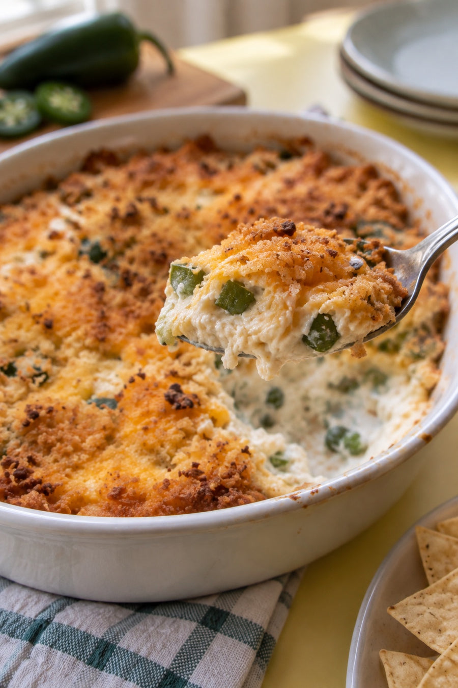 Smoky Jalapeño Popper Dip with Spicy Dust