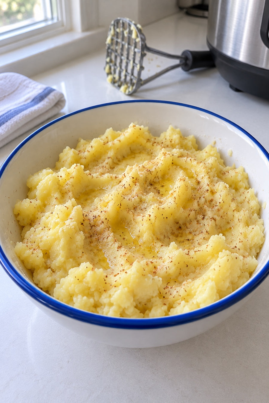 Instant Pot Mashed Potatoes with Savory Dust