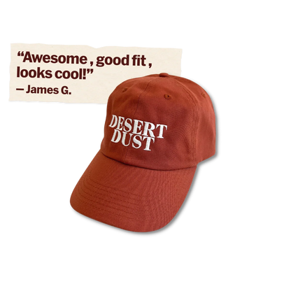 Desert Dust Dad Hat. Customer review: Awesome , good fit , looks cool! Review by James G.