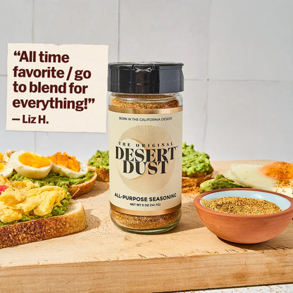 The Original Desert Dust 24 oz Food Service Bottle. Customer review: All time favorite / go to blend for everything! Review by Liz H.