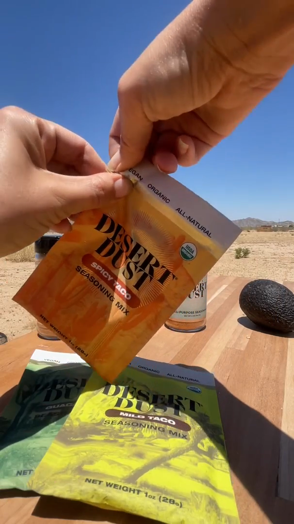 Outdoor skillet cooking with Desert Dust