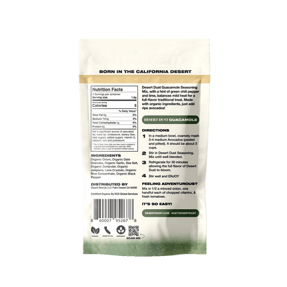 Desert Dust Guacamole Seasoning Single Pack